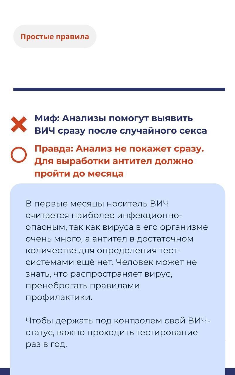 Миф и правда о ВИЧ.