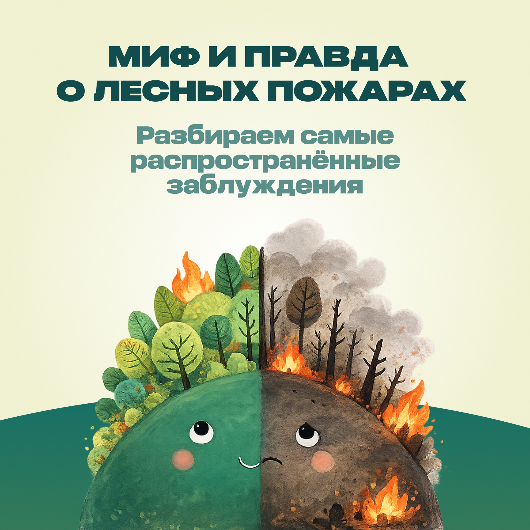 Мифы и правда о лесных пожарах.